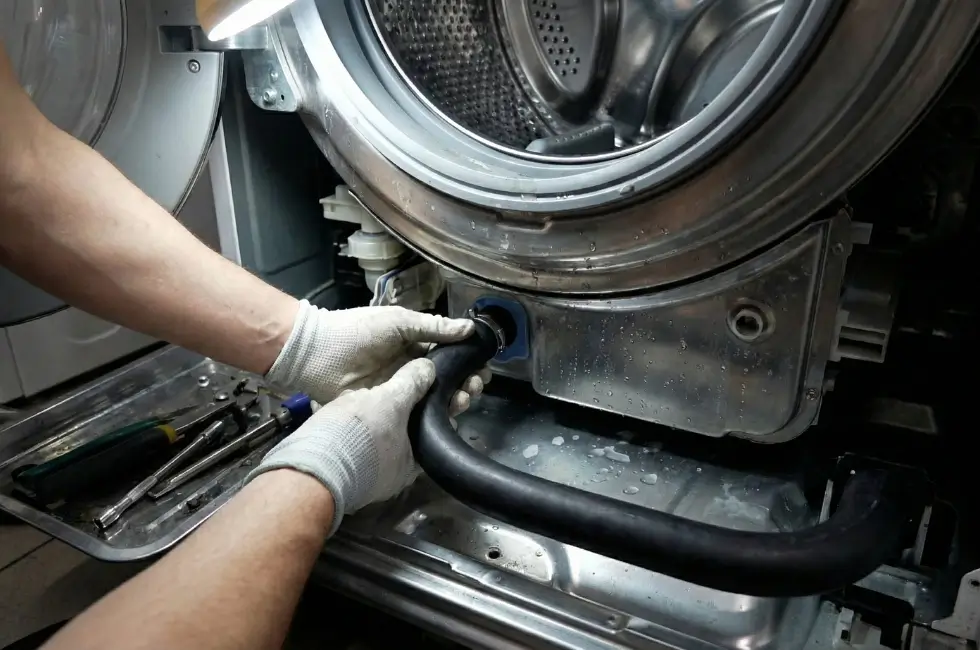 Installation Process for Washing machine drum interior rubber hoses