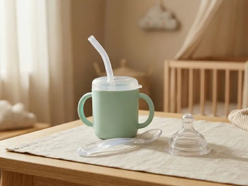 Food-grade silicone compounds for baby care — silicone straws, cup components, breast pump parts